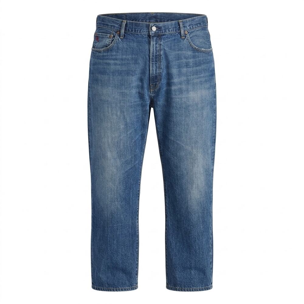 Polo Ralph Lauren Blue Medium Wash Straight Leg Denim Jeans Men Size 46